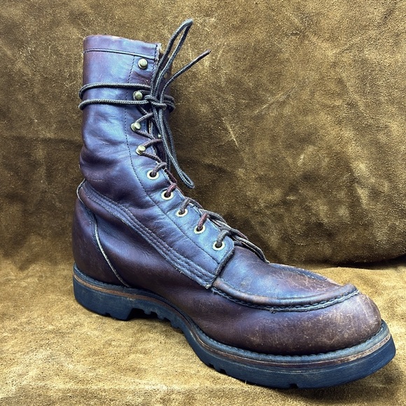 Filson Mock Toe Brown Leather Boots - Picture 7 of 14